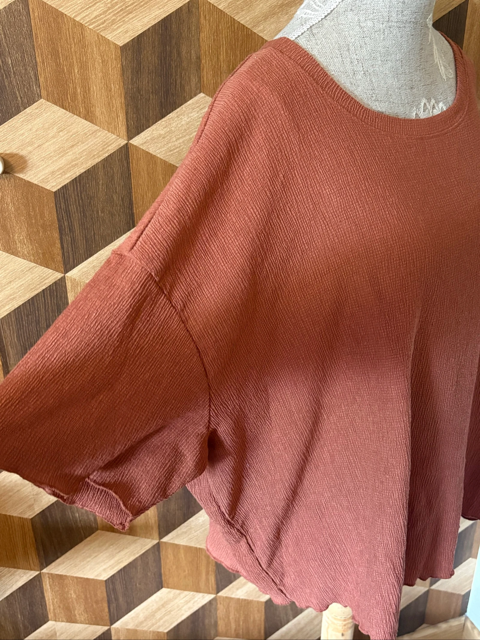 Roestkleurig T-shirt – photo 2